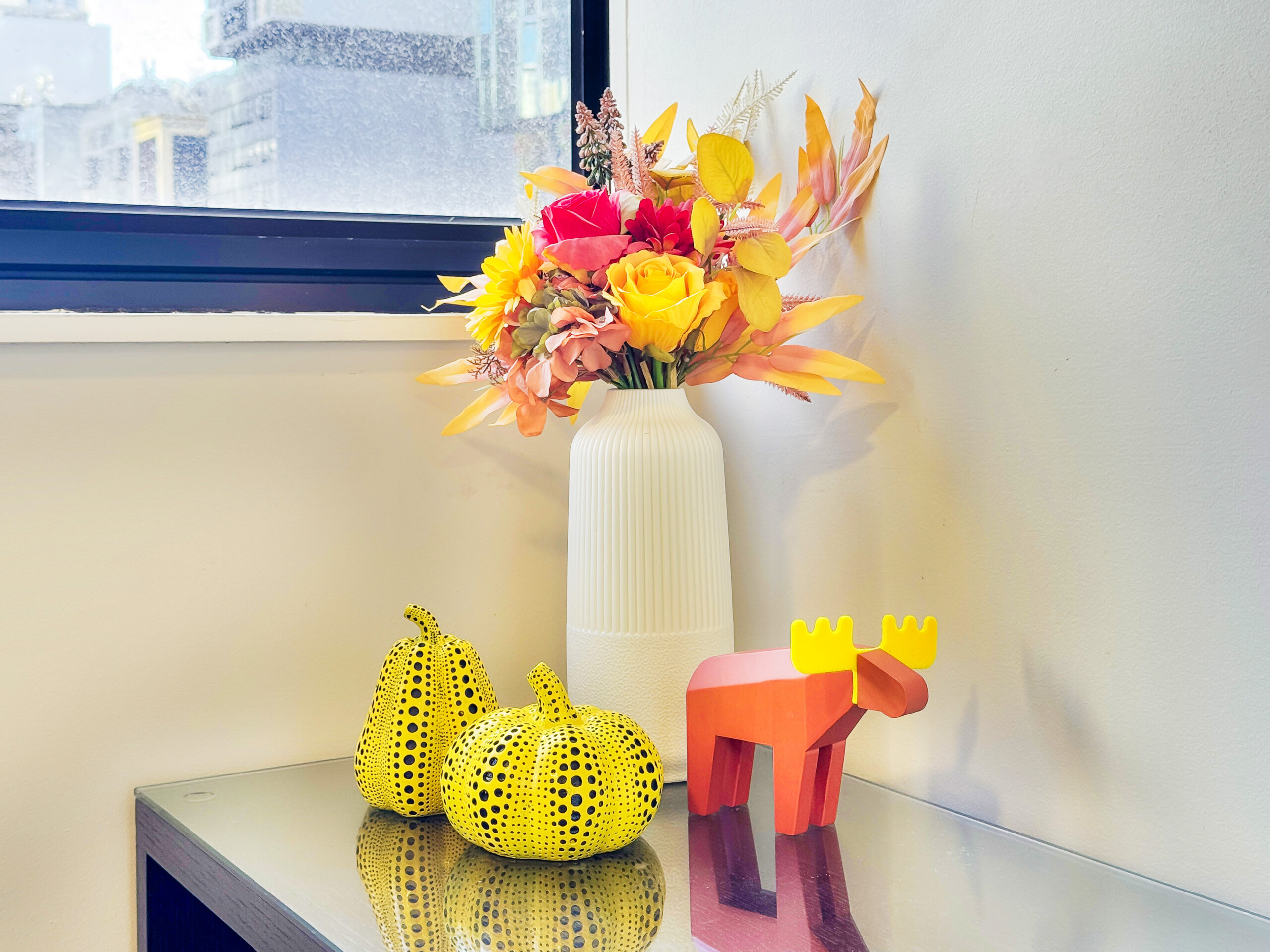 Vase with ornaments