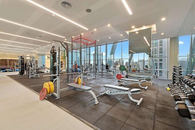 Fully equipped gym room